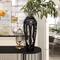19" Black Aluminum Drip Vase with Melting Designed Body